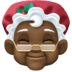 🤶🏿 Mrs. Claus: dark skin tone display on Facebook